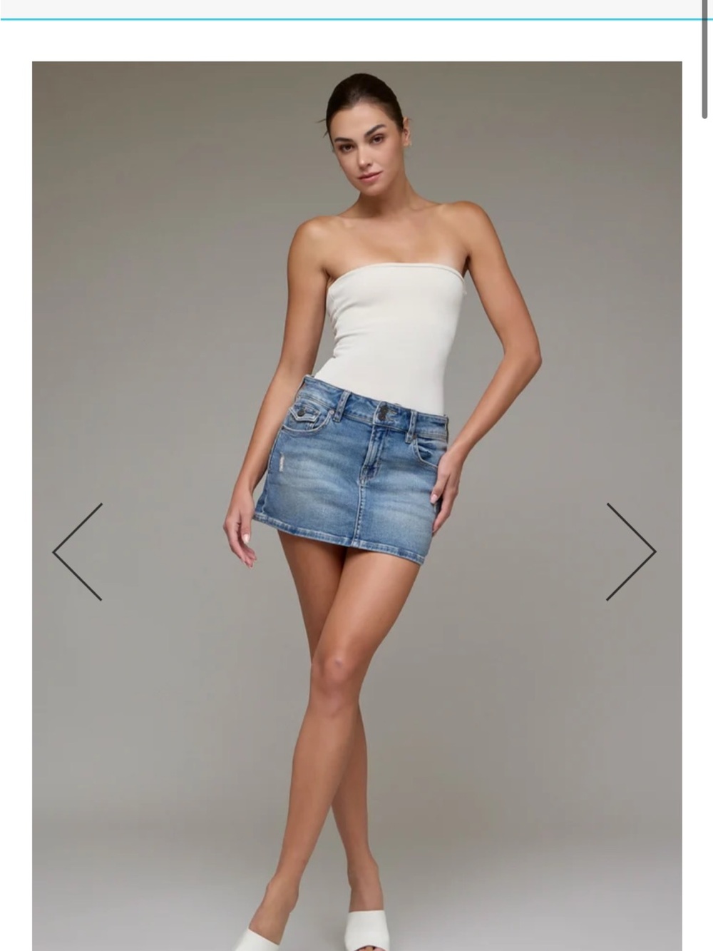 HIDDEN JEANS Light Blue Denim Mini Skirt - Classic Casual